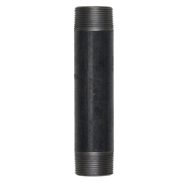 Seminole Anvil 3/8 in. MPT Black Steel 3-1/2 in. L Nipple 8700137758 - main